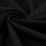 Tissu gabardine lourde polyester noir - mondial tissus
