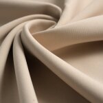 Tissu gabardine polyester viscose �lasthanne zo� uni �cru - mondial tissus