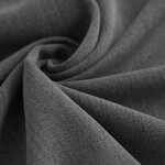 Tissu gabardine polyviscose �lasthanne uni gris chin� - mt - mondial tissus