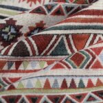 Tissu jacquard bross ikat multicolore - mt - mondial tissus