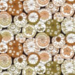 Tissu jacquard kusmi ombrelle dor� - mondial tissus