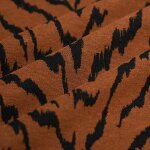Tissu jacquard z�bre rouille noir qualit� si�ge - linder - mondial tissus