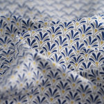 Tissu japonais �ventails bleus - mt - mondial tissus