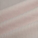 Tissu jeans fine rayure blanc rose - mt - mondial tissus
