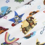 Tissu jersey coton toy story multicolore - mondial tissus