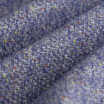 Tissu lainage manteau relief bleu - mondial tissus