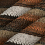 Tissu lainage manteau western rouille - mondial tissus