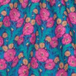 Tissu liberty maud's posey rose bleu - liberty - mondial tissus
