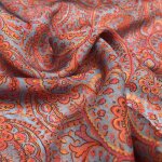 Tissu liberty soie arabesques roses - liberty - mondial tissus