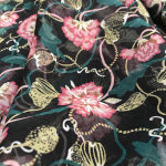 Tissu liberty soie crpe fleurs roses - liberty - mondial tissus
