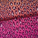 Tissu lycra et polyester recycl maillot bain et sport lopard rose orange - albstoffe - albstoffe - ...