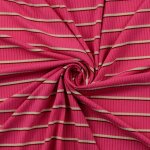 Tissu maille chaussette viscose polyester rose - mondial tissus