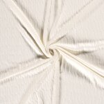 Tissu maille grosses torsades blanc - mondial tissus