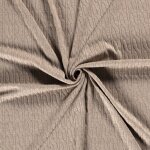 Tissu maille grosses torsades taupe - mondial tissus