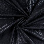 Tissu maille milano lopard uni noir - mondial tissus
