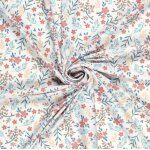 Tissu maillot de bain anti uv recycl� floral multicolore - mondial tissus