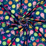 Tissu maillot de bain recycl imprim digital vitamin multico - mondial tissus
