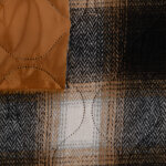 Tissu matelass double face grand carreaux beige - mondial tissus