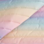 Tissu matelass� doudoune degrad� multicolore - mt - mondial tissus