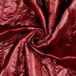 Tissu matelass doudoune lignes verticales mtaliss bordeaux - mondial tissus