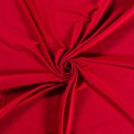 Tissu molleton sweat french terry recycl� rouge - mondial tissus