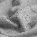 Tissu molleton sweat chin� gris �cru - mondial tissus