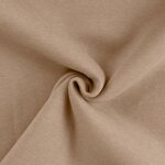 Tissu molleton sweat molly uni beige - mondial tissus