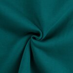 Tissu molleton sweat coton uni bleu canard - mondial tissus