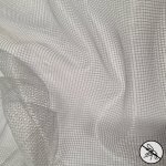 Tissu moustiquaire souple gris 300 cm - mondial tissus