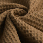 Tissu nid d'abeille maya caramel - mondial tissus