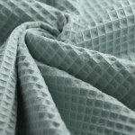 Tissu nid d'abeille maya c�ladon - mondial tissus