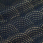 Tissu de nol cretonne ventail toile bleu - mondial tissus