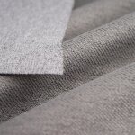 Tissu occultant double face twill gris - mt - mondial tissus