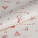 Tissu ottoman enduit pvc cirque cru - mt - mondial tissus