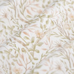 Tissu piqu de coton fleur anciennes vert - mondial tissus
