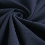 Tissu piqu� polo coton extensible marine - mondial tissus