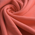 Tissu polaire uni recycl� rose th� - mondial tissus