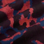 Tissu popeline coton lopard brouill rose bleu - mondial tissus