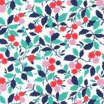 Tissu popeline de coton liberty andrea turquoise - liberty - mondial tissus