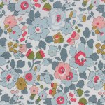 Tissu liberty betsy bleu - liberty - mondial tissus