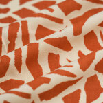 Tissu popeline viscose papier caramel cru - mondial tissus