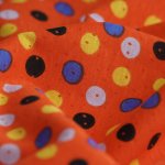 Tissu pul pour couches lavables rouge  pois - mondial tissus