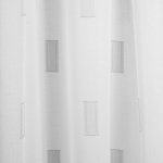 Tissu rideau voile brod� carreaux - mondial tissus