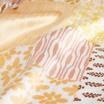 Tissu satin polyester patchwork ocre - mt - mondial tissus