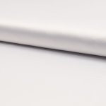 Tissu satin pour pyjama uni extensible blanc - mondial tissus