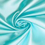 Tissu satin lala uni bleu ciel - mondial tissus