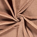 Tissu sherpa teddy dune ros - mondial tissus