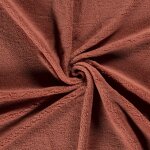 Tissu sherpa teddy terracotta - mondial tissus