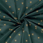Tissu short de bain recycl palmier jaune bleu - mondial tissus