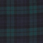 Tissu tartan  carreaux bleu marine et vert - mondial tissus